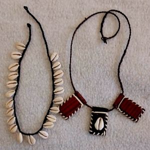 African Cowrie Shell Necklaces